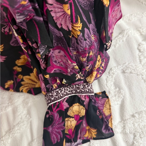 Kobi Halperin Floral Blouse - Black and Purple - Picture 14 of 16